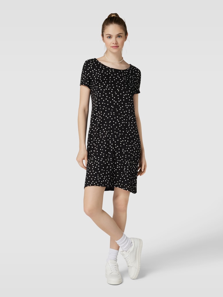 Only Mini-jurk met cut-out aan de achterkant, model 'BERA' in zwart ...