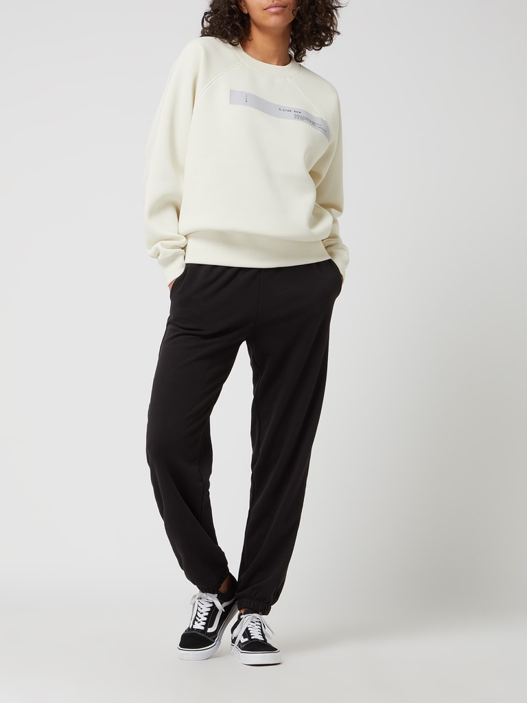 G-Star Herren Sweatshirt Abstract Raw - Straight Fit, Mit Brustprint, Aus Baumwolle