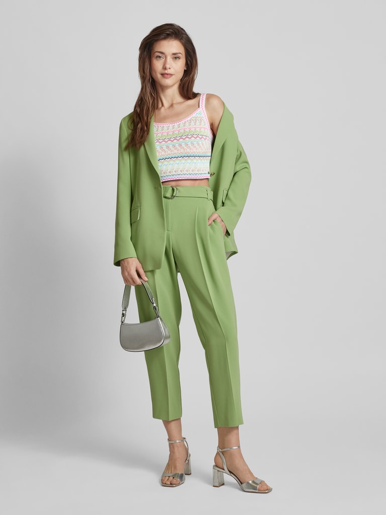 Elegante Pearl Studded Wrap Front V-hals Cropped Jumper Front Cross