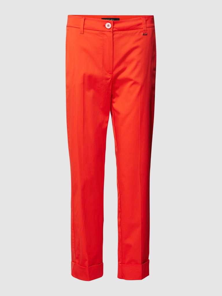 Christian Berg Woman Broek met vaste omslag aan de pijpen in zwart Christian Berg Woman Broek met vaste omslag aan de pijpen in zwart