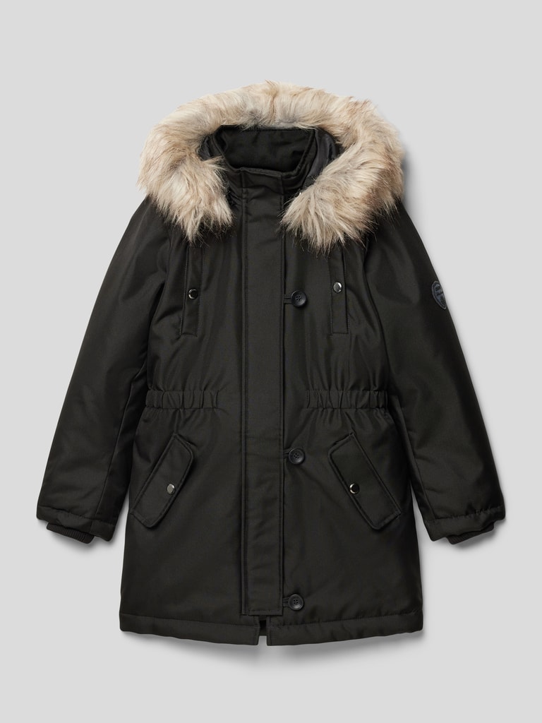 Only Kadın Kürklü Kapüşonlu Parka Mont - 15322159