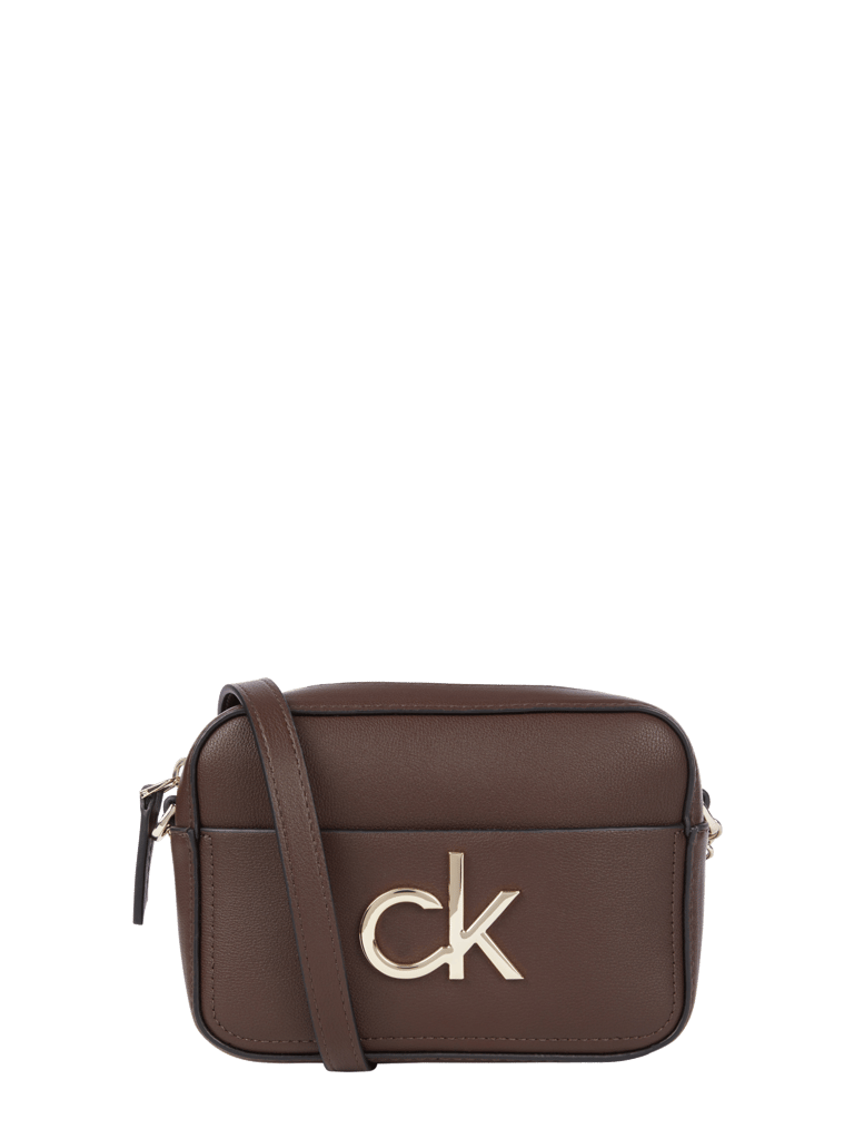 CK Calvin Klein Camera Bag in LederOptik (dunkelbraun) online kaufen