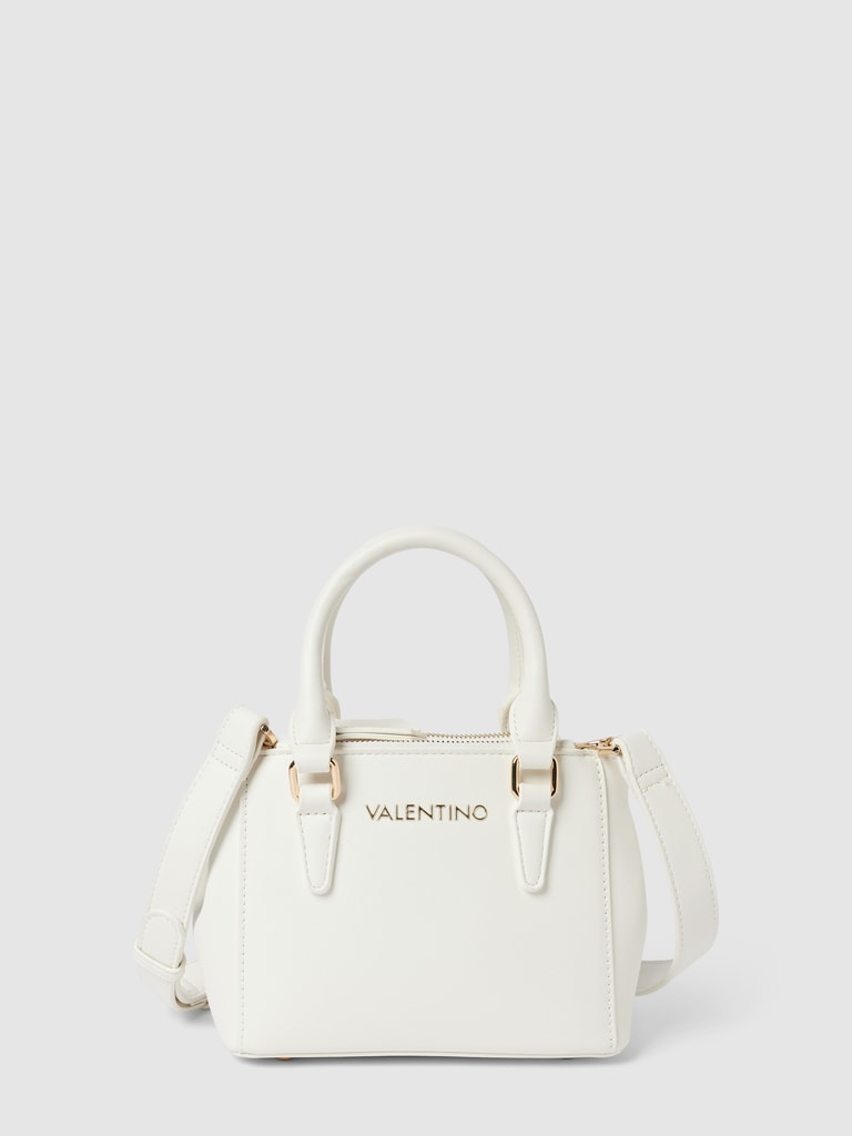 VALENTINO BAGS Umhängetasche mit LabelApplikation Modell 'ZERO' (weiss