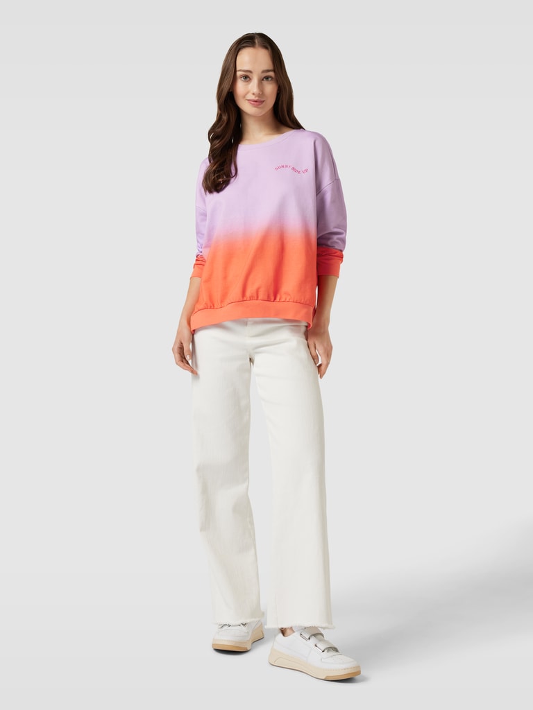 Smith and soul sweatshirt aus baumwolle mit statement stitching pink