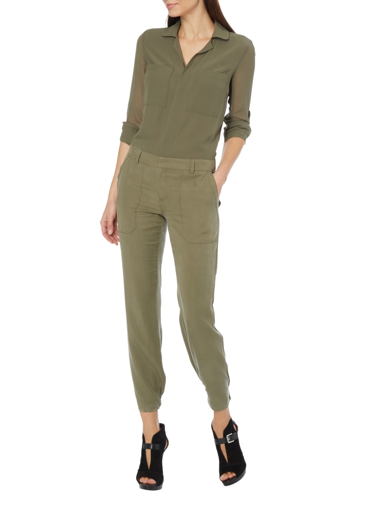 Guess Jumpsuit mit Umlegekragen (olivgrün) online kaufen