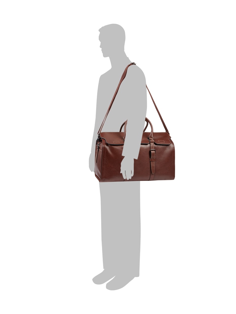 Ted Baker Weekender aus echtem Leder (dunkelbraun) online kaufen
