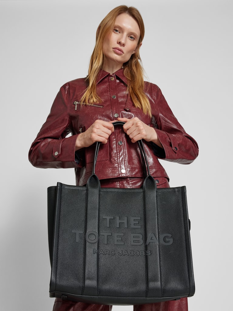 【関税&送料込】Marc Jacobs Black Canvas Shopping Bag Luxury Designer Tote Bags | Marc Jacobs