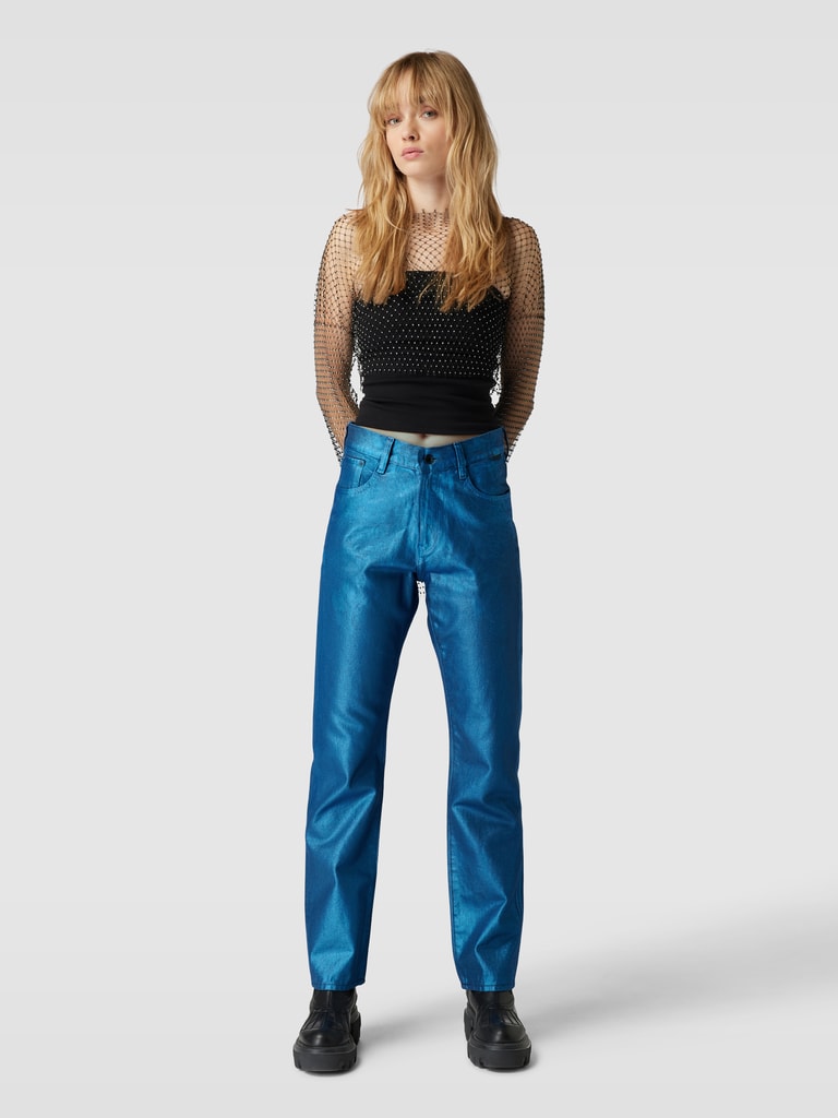 Jean Viktoria High Straight | Bleu foncé | RAW® FR