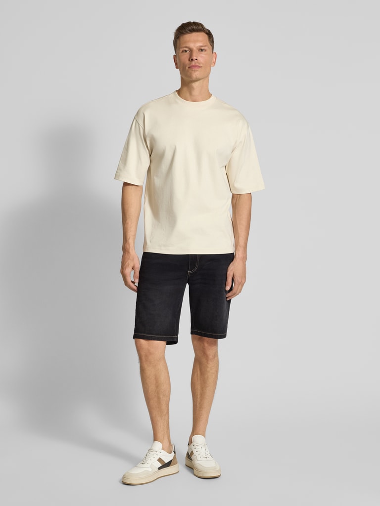 bugatti Modern Fit Jeansshorts im 5-Pocket-Design (anthrazit) online kaufen