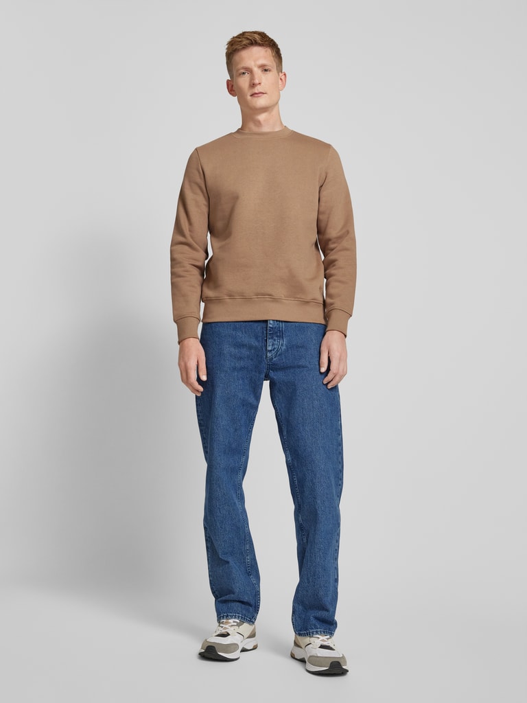 MCNEAL Comfort Fit Sweatshirt mit gerippten Abschlüssen 