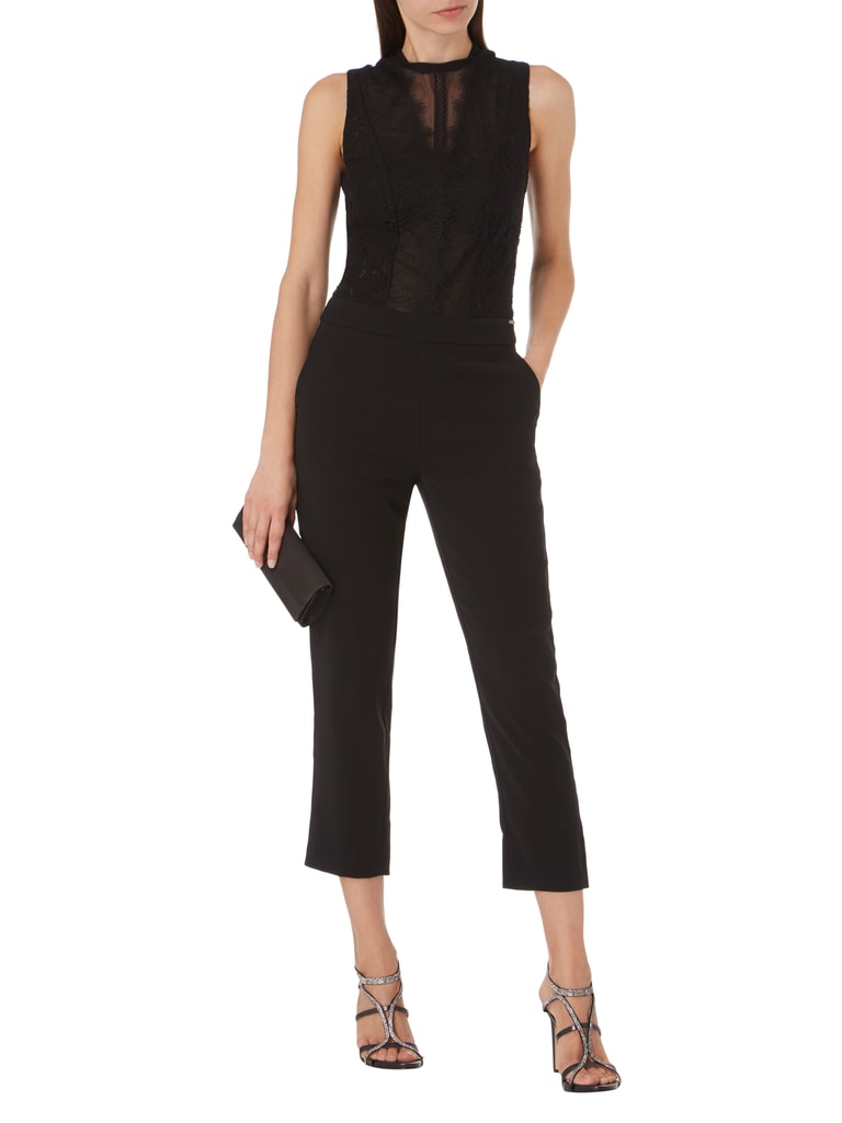Guess Jumpsuit aus floraler Spitze (black) online kaufen