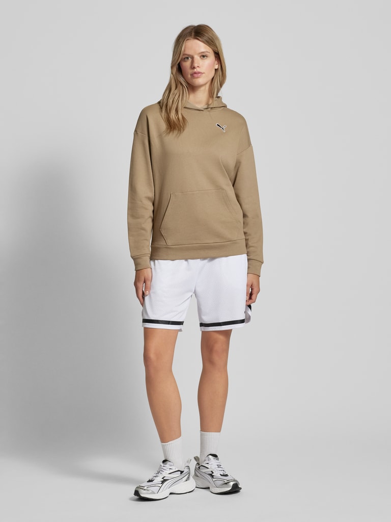 Puma Oversized Hoodie mit Label-Stitching (sand) online kaufen