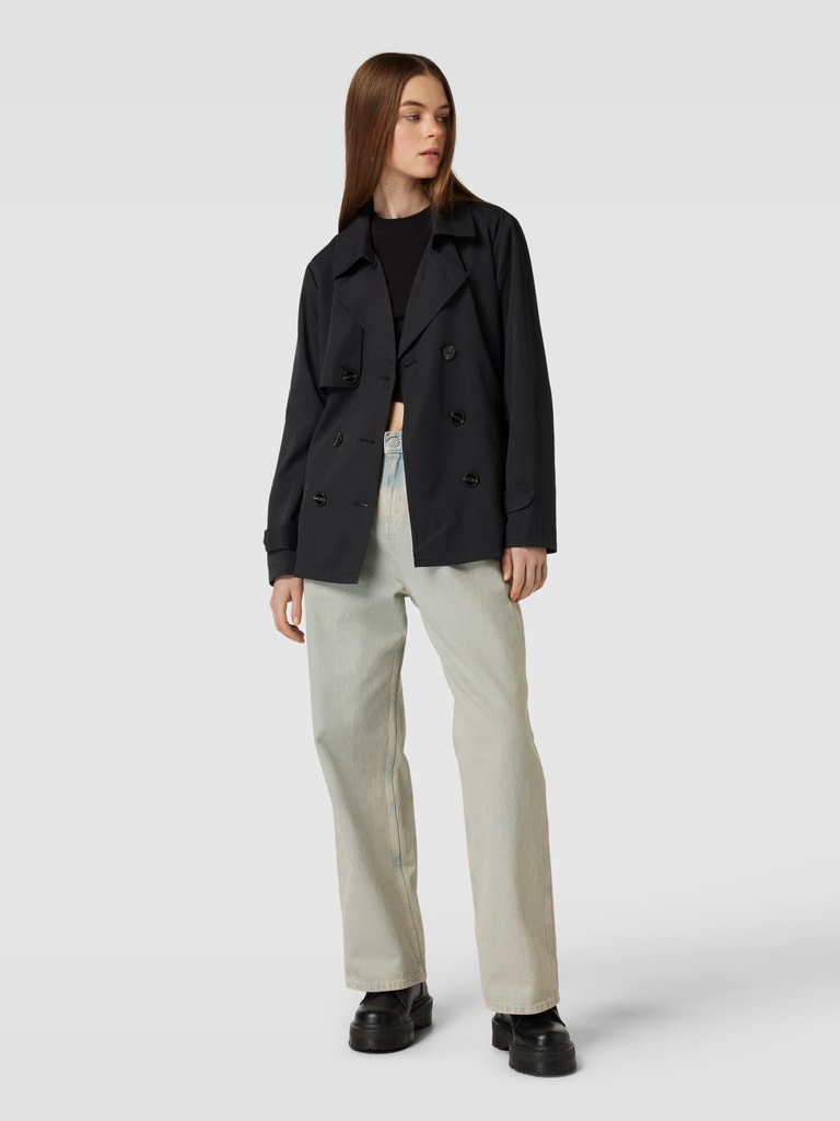 Only Trenchcoat mit Bindegürtel Modell 'CHLOE' (black) online kaufen