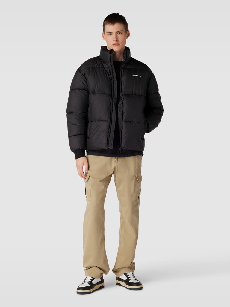 Pegador Steppjacke mit Label-Stitching Modell 'PICARD' (black