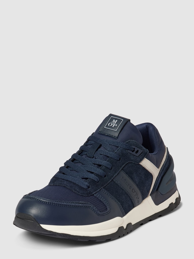 Marc O'Polo Sneaker aus Leder-Mix (marine) online kaufen