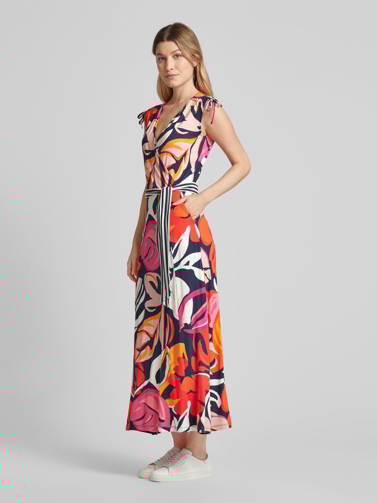 Betty Barclay Midi-jurk met strikceintuur in rood online kopen | P&C