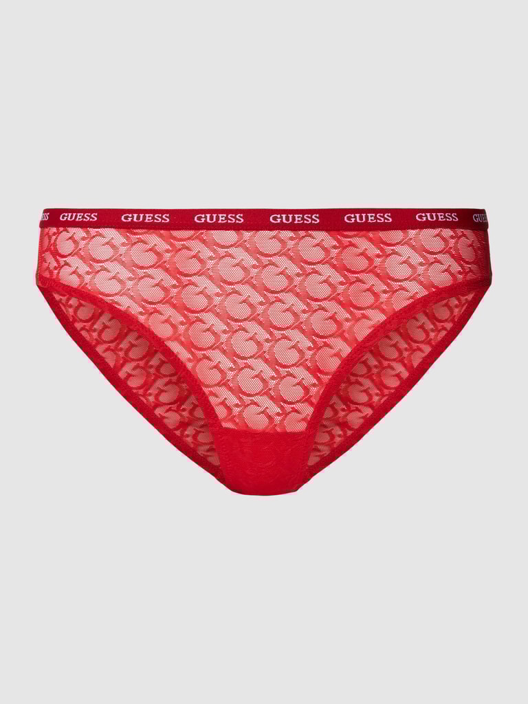 GuessSlip im semitransparentem Design Modell 'EDYTHA' in rot