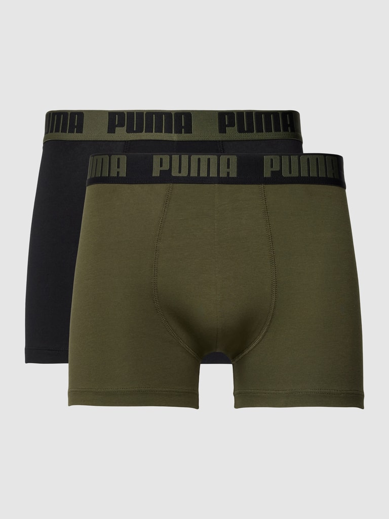 Puma Boxershorts mit elastischem Logo-Bund im 2er-Pack (oliv) online kaufen