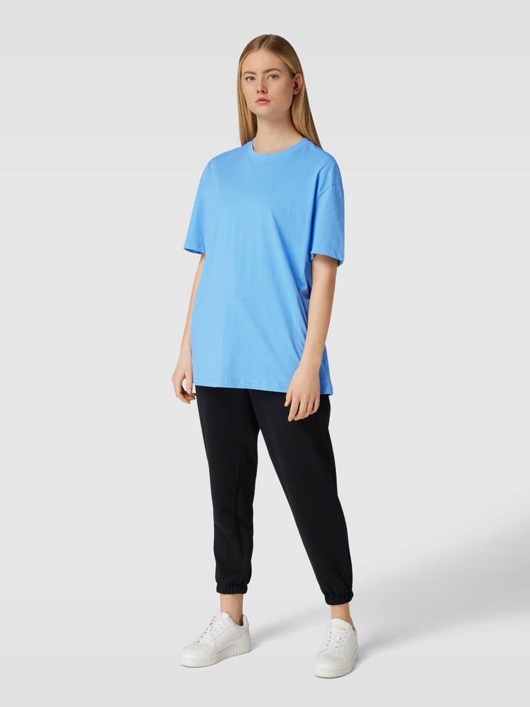 Damen Oversized T-Shirt - Überschnittene Schultern & V-Ausschnitt