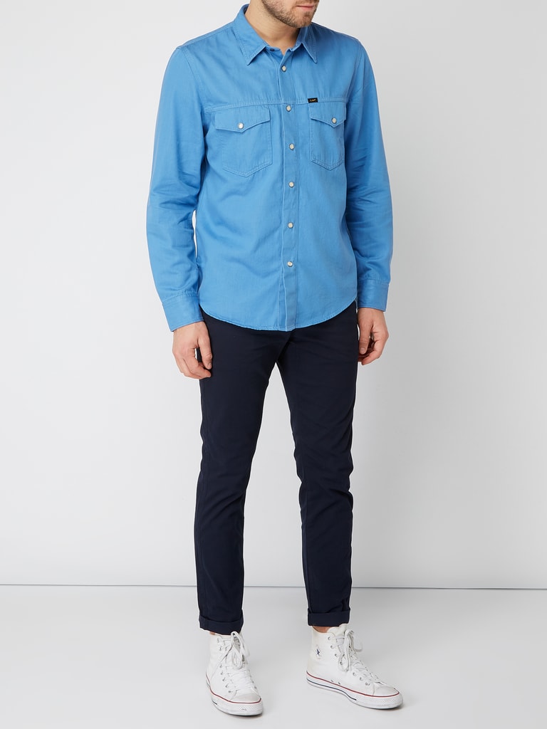 Lee Herren Western Shirt - Klassisches Flanellhemd Im Cowboy-Style