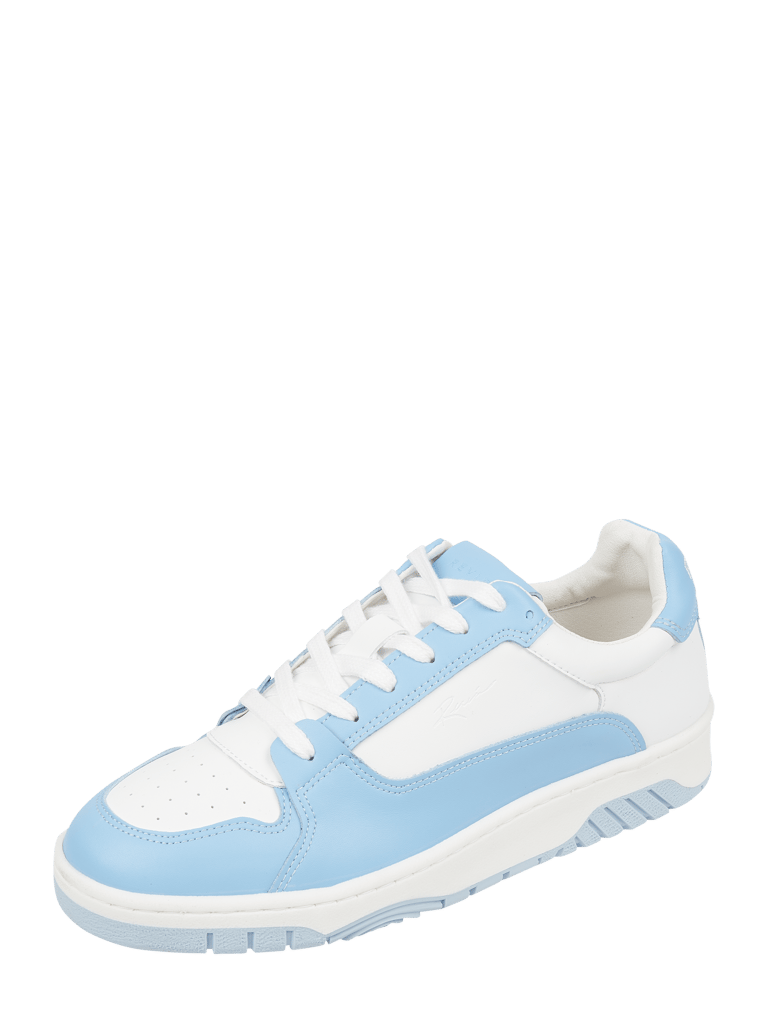 Review Sneaker mit Label Details hellblau online kaufen