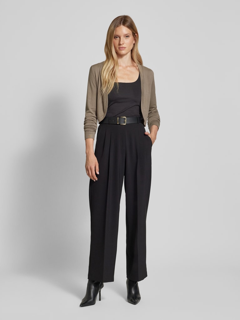 Kaffe Curve gebreid vest met wol grijs met parels Kaffe Curve gebreid vest met wol grijs met parels