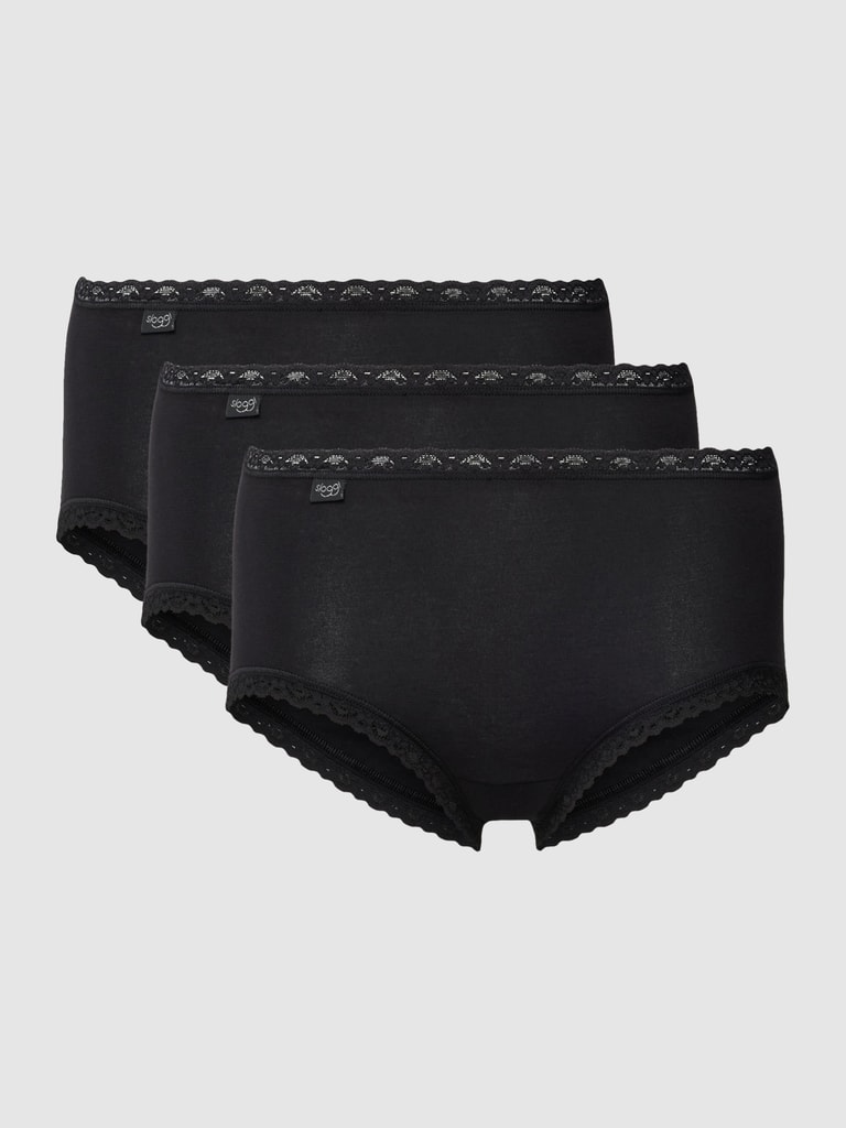 Midi Slip Damenunterwäsche Sloggi GO Daily Cotton Midi Slip 3er Pack - Bequeme Bio-Baumwolle Unterwäsche 3er Pack Unterwäsche