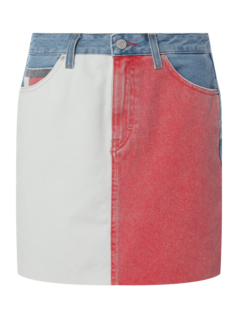 Kup Online Tommy Jeans Sp dnica Jeansowa O Wielokolorowym Designie d ins kup-online-tommy-jeans-sp-dnica-jeansowa-o-wielokolorowym-designie-d-ins