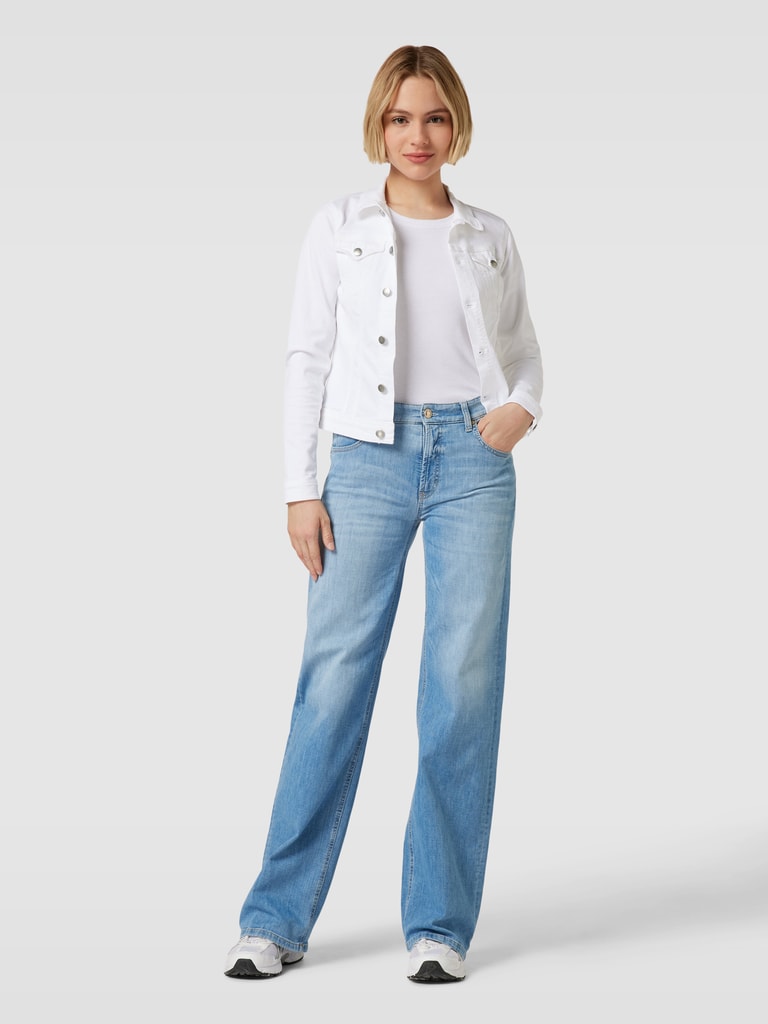 Only Jeansjack met paspelzakken op de borst, model 'WONDER LIFE' in jeansblauw online kopen | P&C