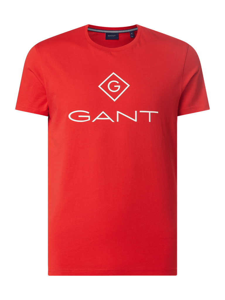 Kup online Gant Tshirt z nadrukiem z logo (czerwony)