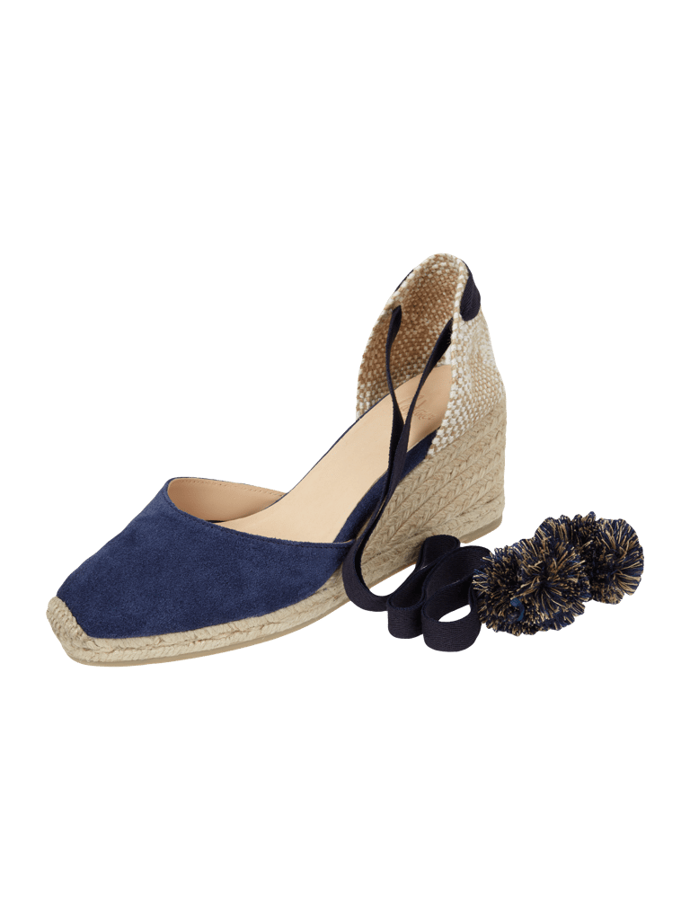 Castañer Wedges aus Veloursleder mit Keilabsatz (blau) online kaufen