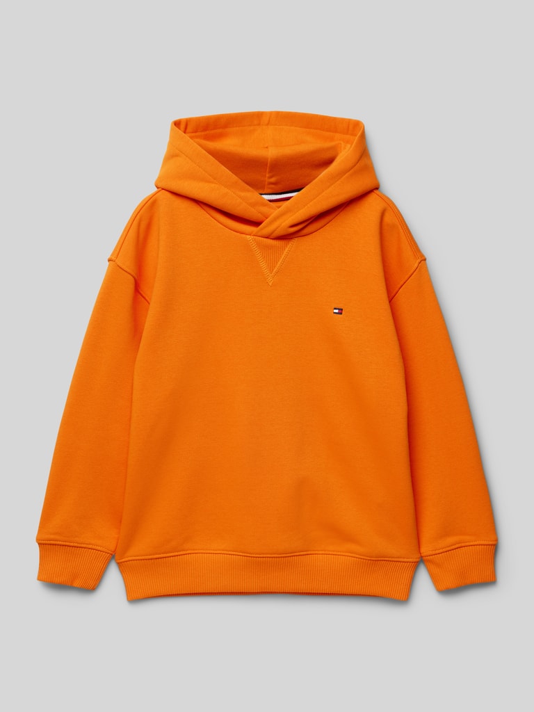 Tommy hilfiger orange hoodie discount