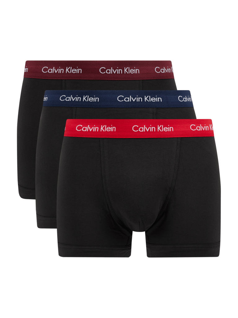 Calvin Klein Underwear Trunks mit StretchAnteil im 3erPack (black