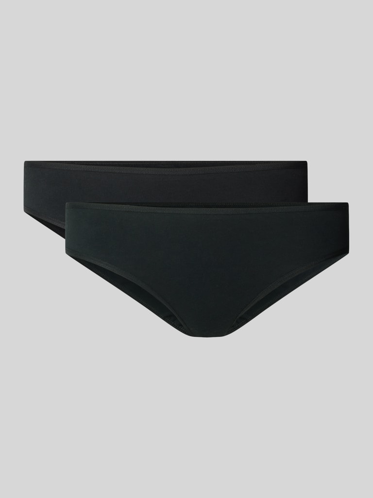 Snocks Slip met elastische band in een set van 2 stuks in zwart online ...