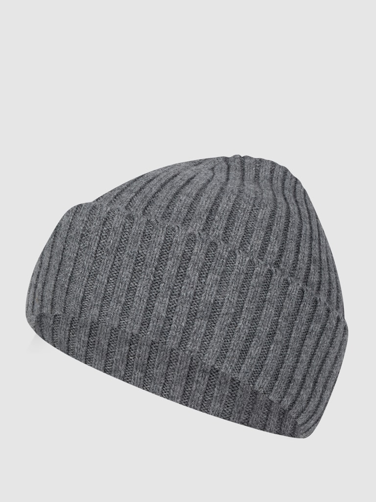 Jack & Jones Mütze mit Alpaka-Anteil Modell 'Prime' (mittelgrau melange ...