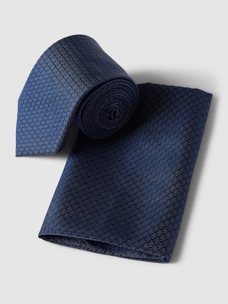 Prince Bowtie Strik en pochet in een set van pure zijde in groen online