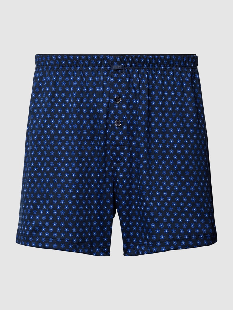 CalidaBoxershorts mit floralem Allover-Muster in blau