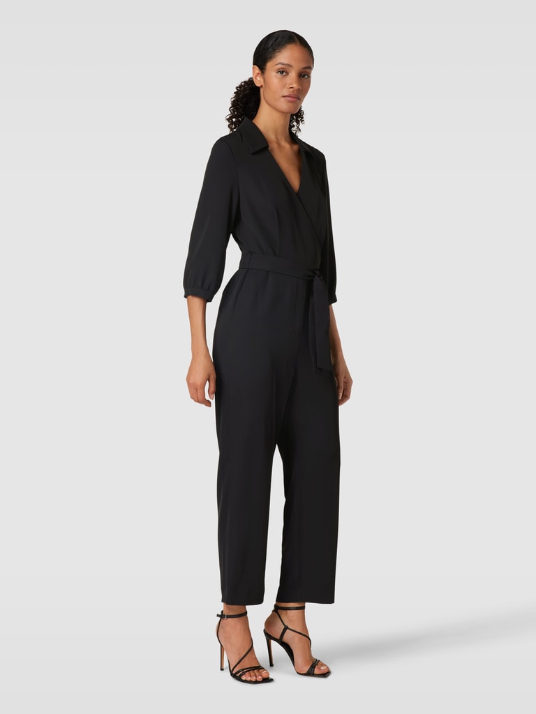 Jake*s Collection Jumpsuit mit Bindegürtel (black) online kaufen