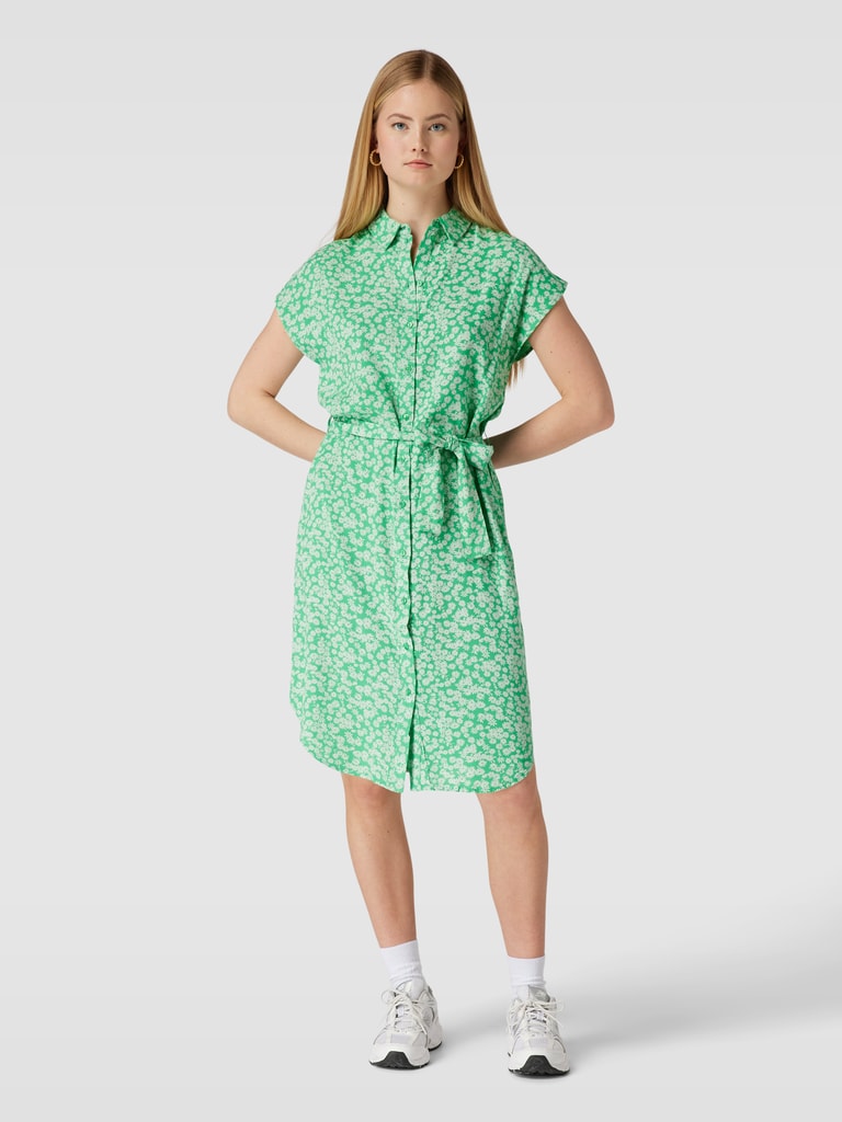 Pieces Blousejurk van viscose met dierenprint model NYA in groen