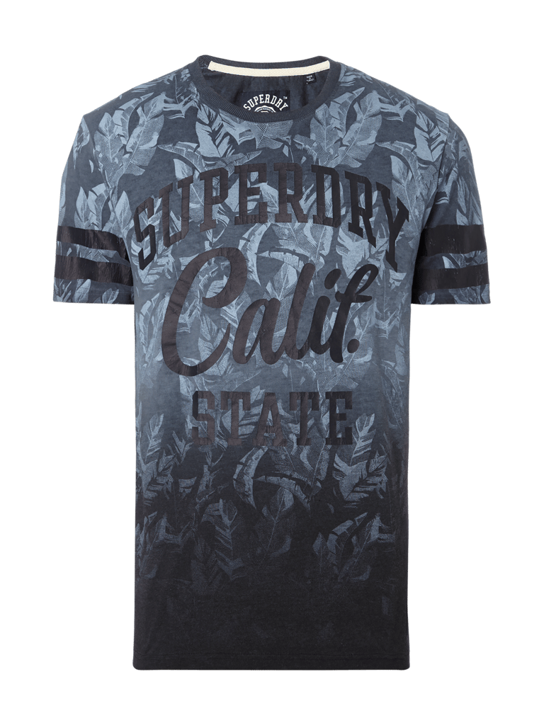 Superdry T-Shirt mit Blättermuster und Logo-Print (marine) online kaufen