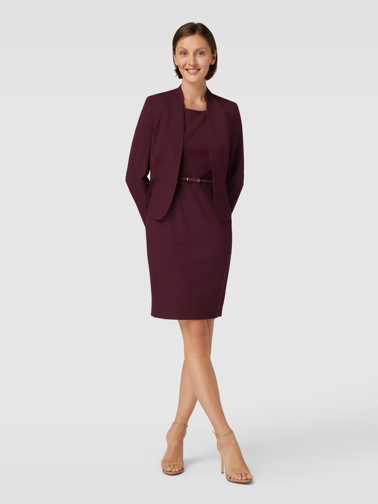 Kleid Bordeaux Knielang
