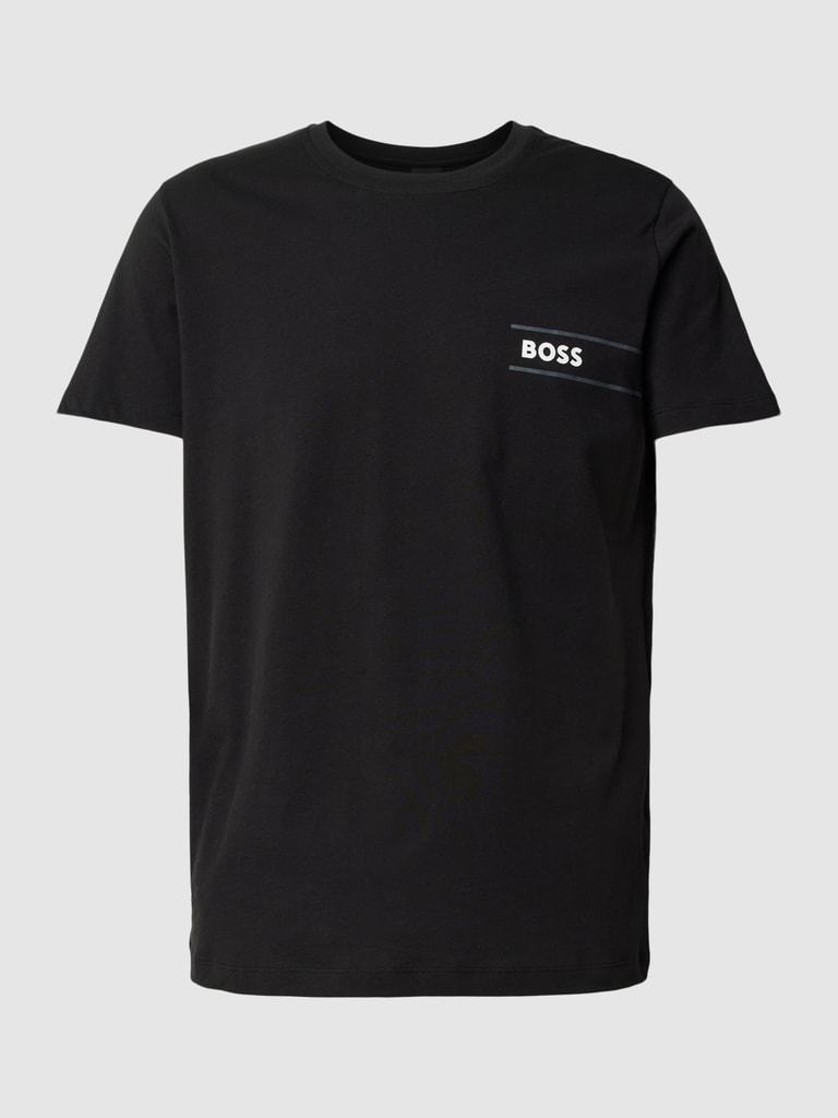 BOSS T Shirt Mit Label Print black Online Kaufen BOSS T Shirt Mit Label Print black Online Kaufen