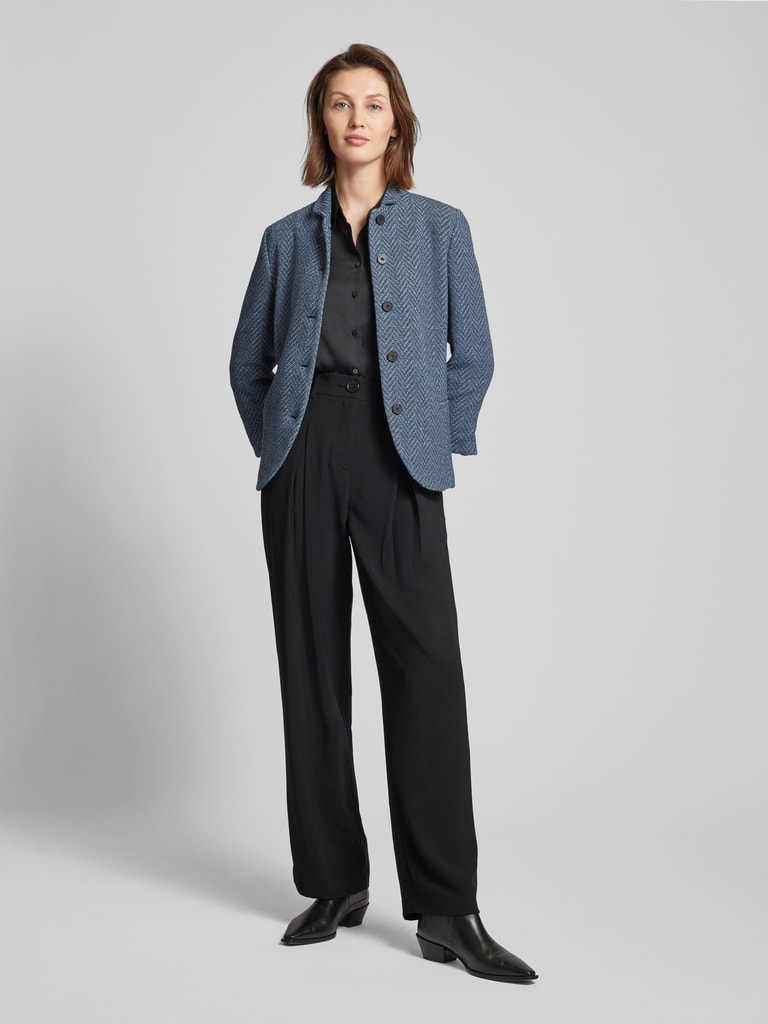 Emporio Armani Blazer mit Fischgrat-Dessin (blau) online kaufen