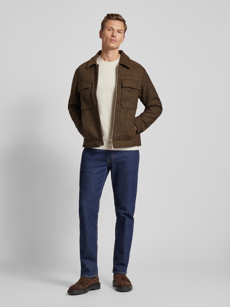 Antony Morato Overhemdjack met wattering in zwart online kopen | P&C