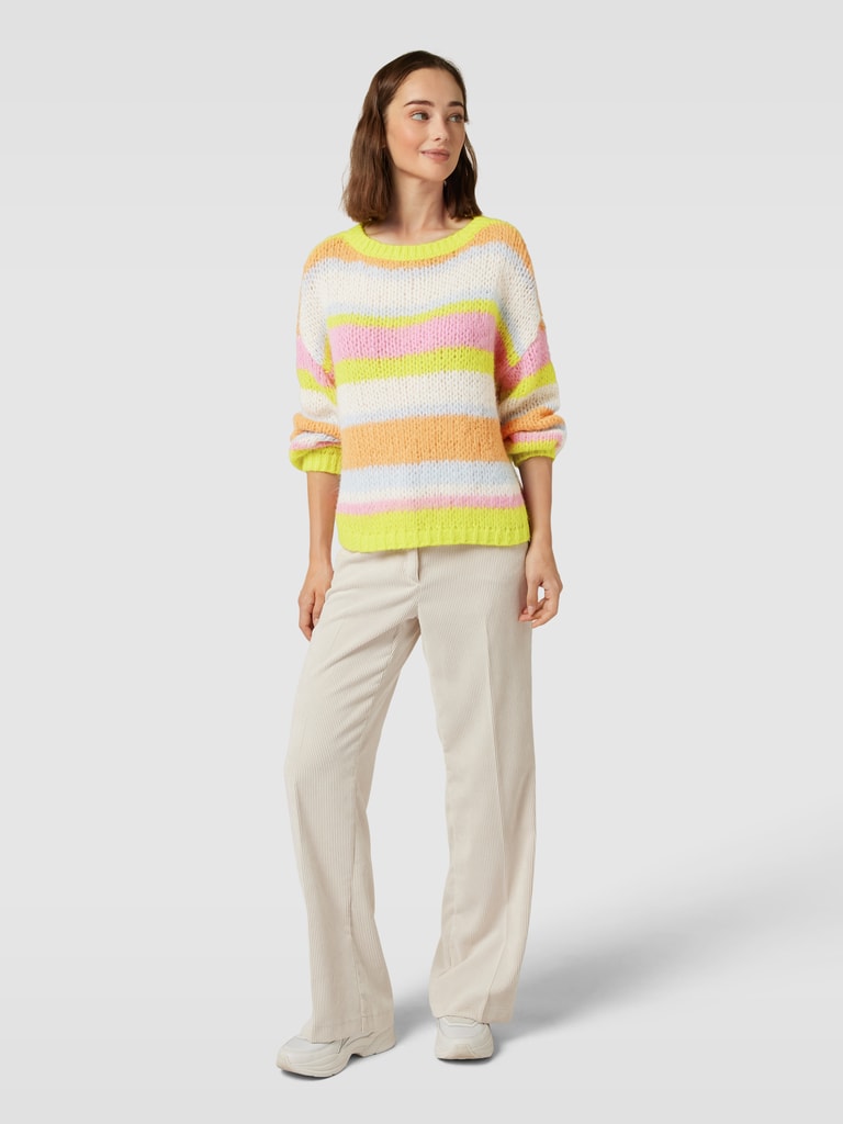 ColorBlock Lässige Strickpullover