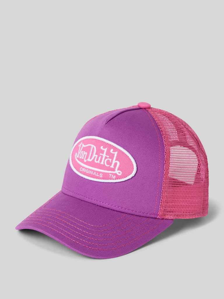 Von Dutch Trucker Cap mit Label-Patch Modell 'BOSTON' (pink) online kaufen