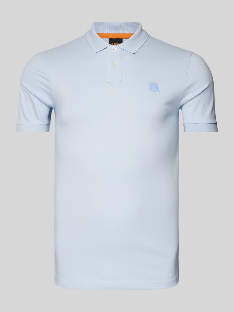 BOSS Orange Poloshirt mit Label-Detail