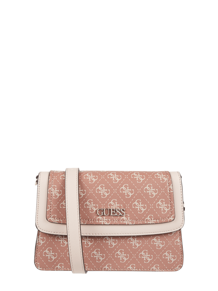 Guess Crossbody Bag mit LogoMuster Modell 'Camy' (altrosa) online kaufen