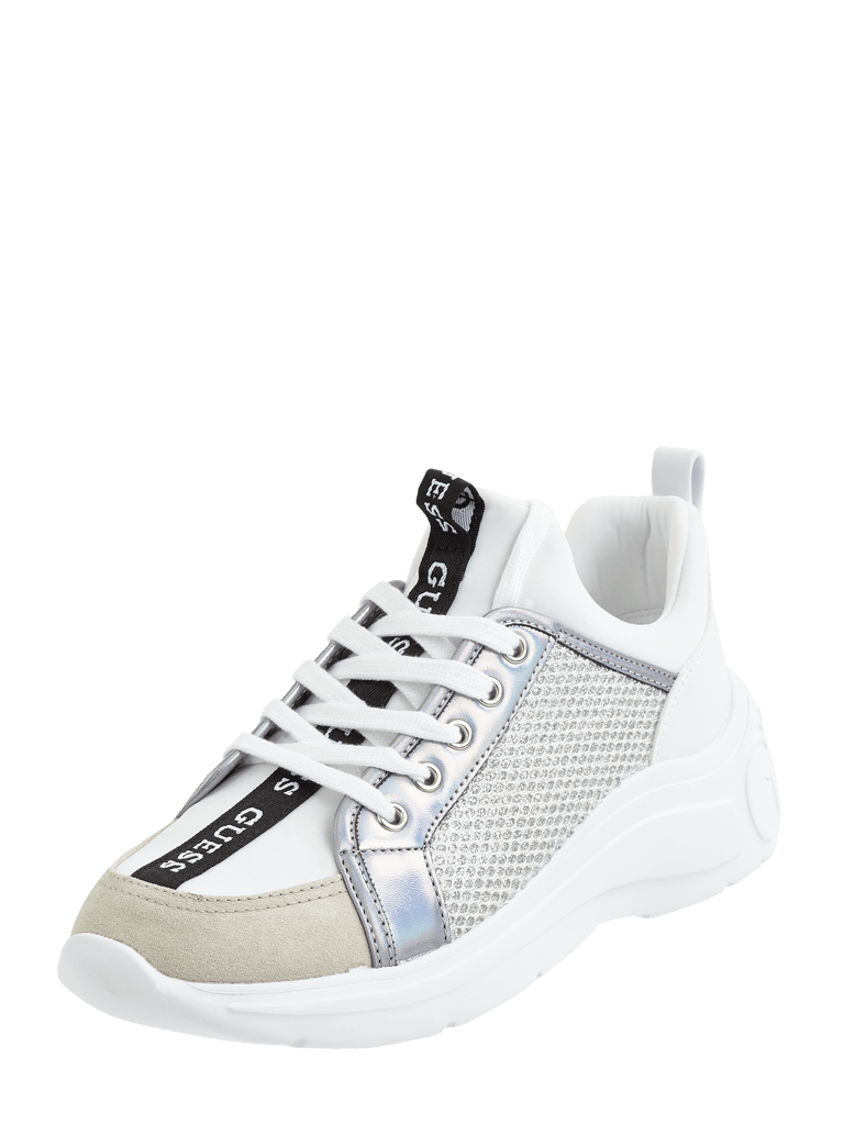 Guess Sneaker aus Mesh mit GlitterEffekt (weiss) online kaufen