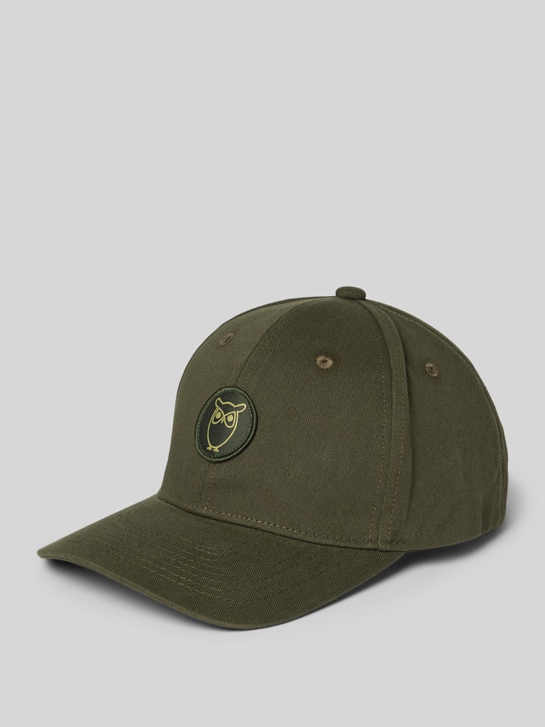 Ja9595 KnowledgeCotton Apparel Basecap mit Label-Detail (oliv) online kaufen